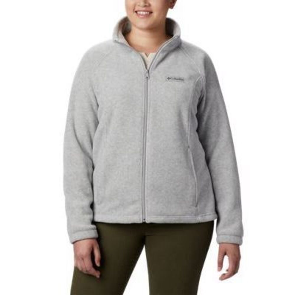 Columbia Women's Benton Springs Fleece Jacket, Size 2X - Cirrus Grey Heather